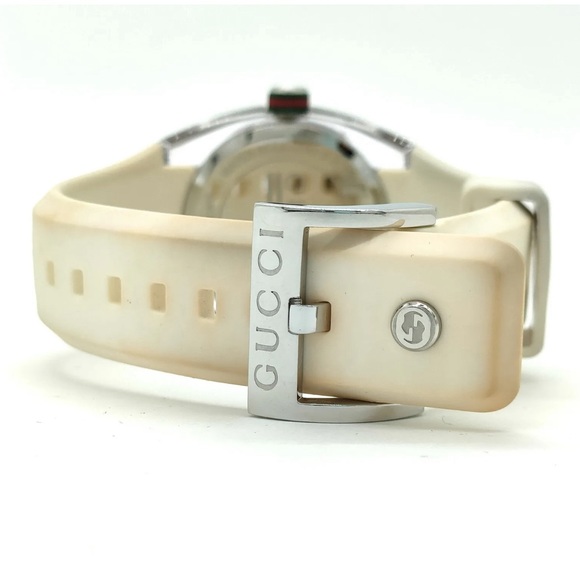 Auth Gucci Sync 137.3 36mm Men's Unisex Silver X Whites Watch - Picture 8 of 10